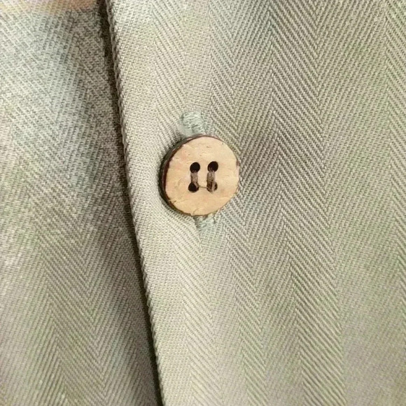 Monterey Club Hawaiian Silk Shirt Men Size M Button Up Short Sleeve Light Green - Picture 6 of 10